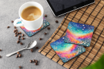 Colorful Gypsophila Foam Coasters