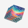 Colorful Gypsophila Foam Coasters