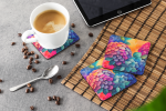 Colorful Hydrangeas Foam Coasters