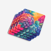 Colorful Hydrangeas Foam Coasters