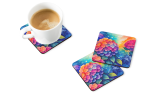 Colorful Hydrangeas Foam Coasters