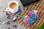 Colorful Hydrangeas Foam Coasters