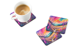 Colorful Liatris Foam Coasters