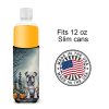 English Bulldog Spooky Halloween Hugger for Ultra Slim Cans