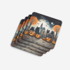 Keeshond Spooky Foam Coasters