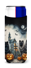 Keeshond Spooky Halloween Hugger for Ultra Slim Cans