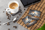 Keeshond Spooky Foam Coasters
