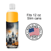 Keeshond Spooky Halloween Hugger for Ultra Slim Cans