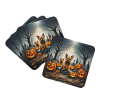 Norwich Terrier Spooky Halloween Foam Coasters