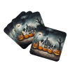 Saint Bernard Spooky Halloween Foam Coasters