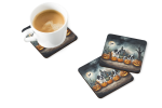 Saint Bernard Spooky Halloween Foam Coasters