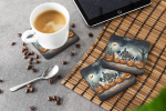 Saint Bernard Spooky Halloween Foam Coasters