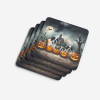 Saint Bernard Spooky Halloween Foam Coasters