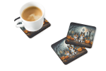 Sheltie Spooky Halloween Foam Coasters