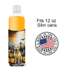 Yellow Labrador Retriever Spooky Halloween Hugger for Ultra Slim Cans