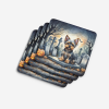 Yorkshire Terrier Spooky Halloween Foam Coasters