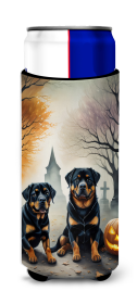 Rottweiler Spooky Halloween Hugger for Ultra Slim Cans (Color: 194030774588)