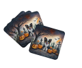 Papillon Spooky Halloween Foam Coasters