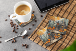 Slavic Witch Spooky Halloween Foam Coasters