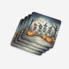 Calacas Skeletons Spooky Halloween Foam Coasters