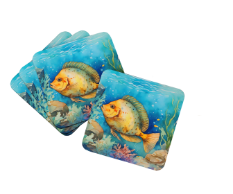 Flounder Foam Coasters (Color: 198453024077)