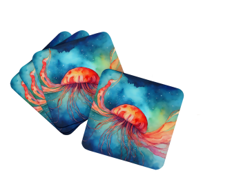 Jellyfish Foam Coasters (Color: 198453024084)