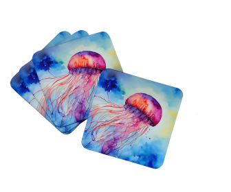 Jellyfish Foam Coasters (Color: 198453024121)