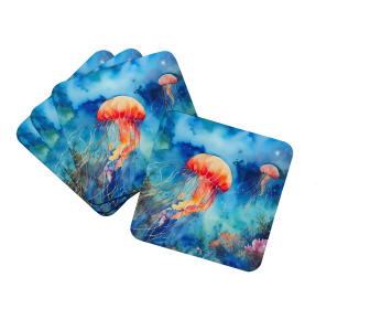 Jellyfish Foam Coasters (Color: 198453024138)