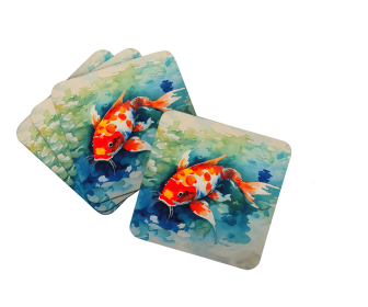Koi Fish Foam Coasters (Color: 198453024145)
