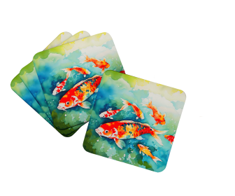 Koi Fish Foam Coasters (Color: 198453024169)