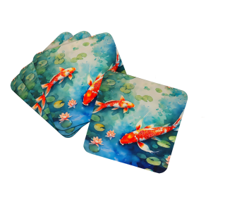 Koi Fish Foam Coasters (Color: 198453024183)