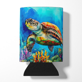 Loggerhead Sea Turtle Can or Bottle Hugger (Color: 198453404756)