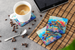 Loggerhead Sea Turtle Foam Coasters