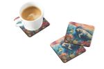 Manatee Foam Coasters Fun Ocean Decor