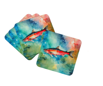 Salmon Foam Coasters (Color: 198453024374)