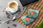 Salmon Foam Coasters
