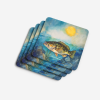 Smallmouth Bass Foam Coasters