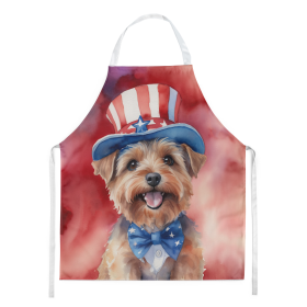 Norfolk Terrier Patriotic American Apron (Color: DAC5763)