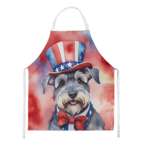 Schnauzer Patriotic American Apron (Color: DAC5796)