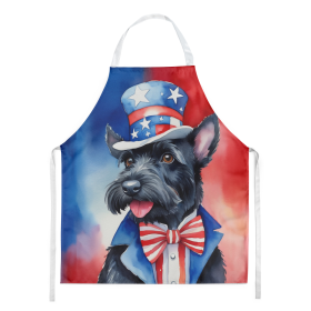 Scottish Terrier Patriotic American Apron (Color: DAC5798)