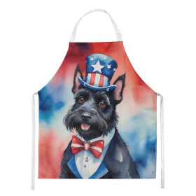 Scottish Terrier Patriotic American Apron (Color: DAC5799)