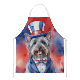 Skye Terrier Patriotic American Apron (Color: DAC5806)