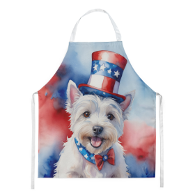 Westie Patriotic American Apron (Color: DAC5818)