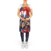Wirehaired Pointing Griffon Patriotic American Apron