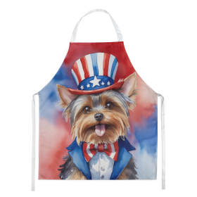 Yorkshire Terrier Patriotic American Apron (Color: DAC5822)