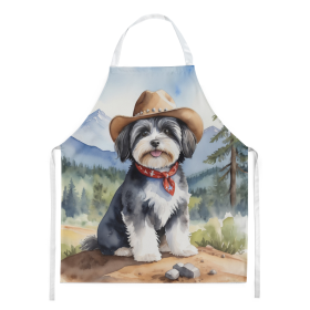 Havanese Cowboy Welcome Apron (Color: DAC5917)