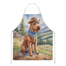 Irish Terrier Cowboy Welcome Apron (Color: DAC5919)