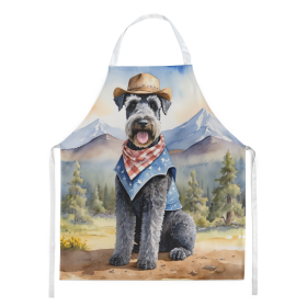 Kerry Blue Terrier Cowboy Welcome Apron (Color: DAC5926)