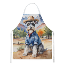 Schnauzer Cowboy Welcome Apron (Color: DAC5975)