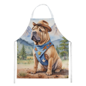 Shar Pei Cowboy Welcome Apron (Color: DAC5979)